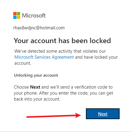 Outlook 邮箱 / 微软账号提示账户已锁定和无法发送短信的解决方法